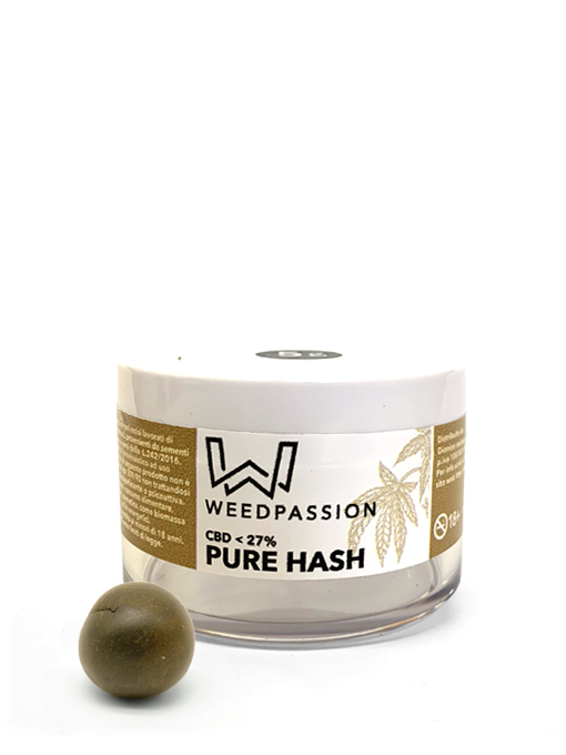 Weedpassion Pure Hash 27% cbd Barattolo