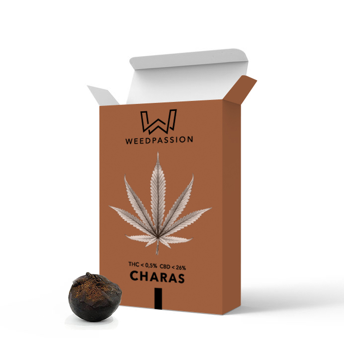 Weedpassion Charas Hash 26% cbd formato distributore 1gr.